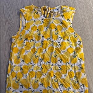 Twik Yellow Citrus Print Tank Top- size S